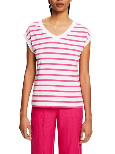 ESPRIT Gestreiftes T-Shirt mit V-Ausschnitt von ESPRIT