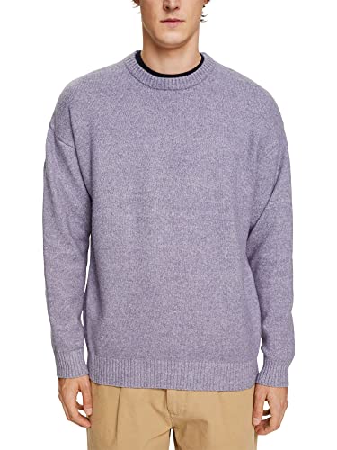 ESPRIT Herren 112EE2I305 Pullover, 445/LIGHT Blue Lavender, S von ESPRIT