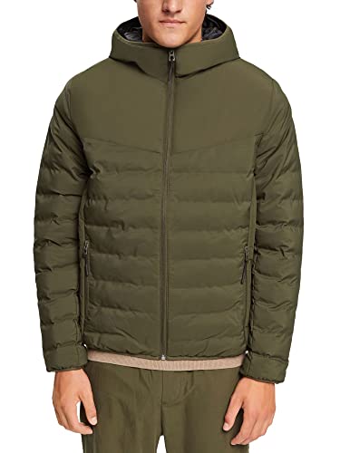 ESPRIT Herren 992CC2G301 Jacke, 356/DARK Khaki 2, L von ESPRIT