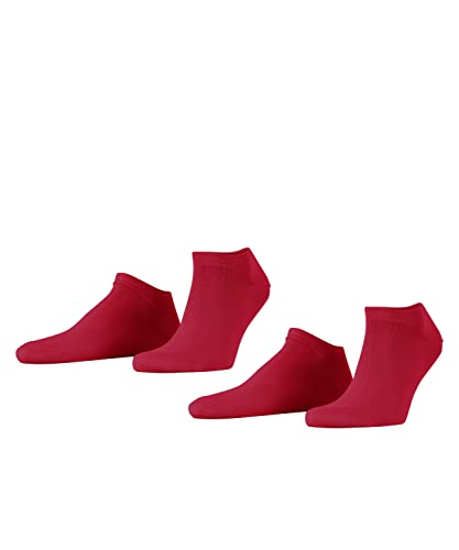 ESPRIT Herren Sneakersocken Basic Uni 2-Pack M SN Baumwolle kurz einfarbig 2 Paar, Rosa (Red Pepper 8074), 43-46 von ESPRIT