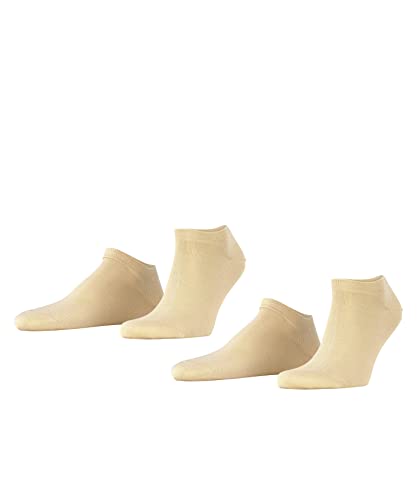 ESPRIT Herren Sneakersocken Basic Uni 2-Pack M SN Baumwolle kurz einfarbig 2 Paar, Beige (Cream 4011), 43-46 von ESPRIT