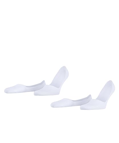 ESPRIT Herren Füßlinge Basic Uni 2-Pack M IN Baumwolle unsichtbar einfarbig 2 Paar, Weiß (White 2000), 43-46 von ESPRIT