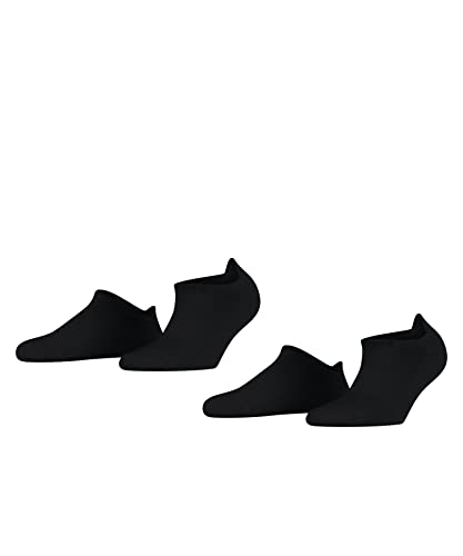 ESPRIT Herren Sneakersocken Active Basic 2-Pack M SN Baumwolle kurz einfarbig 2 Paar, Schwarz (Black 3000), 43-46 von ESPRIT