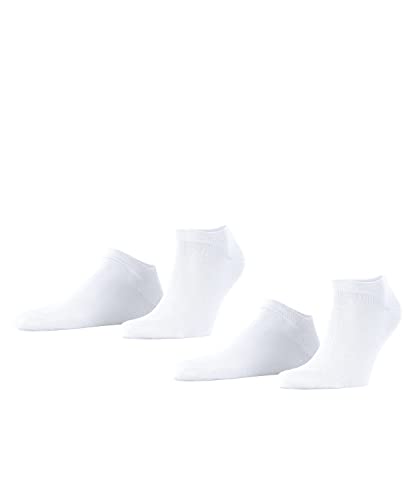 ESPRIT Herren Sneakersocken Basic Uni 2-Pack M SN Baumwolle kurz einfarbig 2 Paar, Weiß (White 2000), 39-42 von ESPRIT
