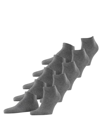 ESPRIT Herren Sneakersocken Solid 5-Pack M SN Baumwolle kurz einfarbig 5 Paar, Grau (Light Grey Melange 3390), 40-46 von ESPRIT