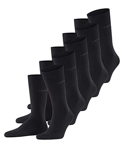 ESPRIT Herren Socken Uni 5-Pack M SO Baumwolle einfarbig 5 Paar, Schwarz (Black 3000), 40-46 von ESPRIT