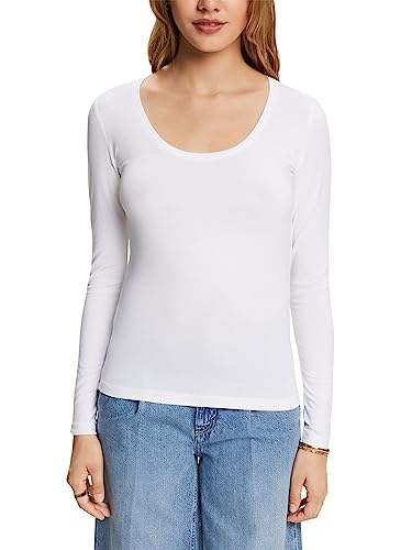 ESPRIT Longsleeve mit weitem Rundhalsausschnitt von ESPRIT