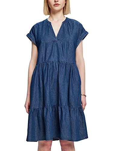 ESPRIT Damen 053EE1E305 Kleid, 902/Blue Medium Wash, 34 von ESPRIT