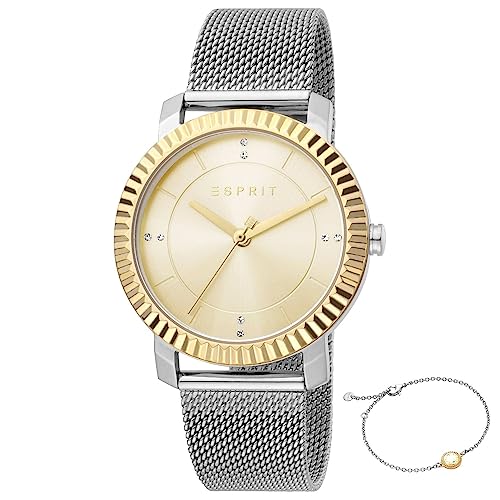 ESPRIT Women's Analog-Digital Automatic Uhr mit Armband S7208594 von ESPRIT
