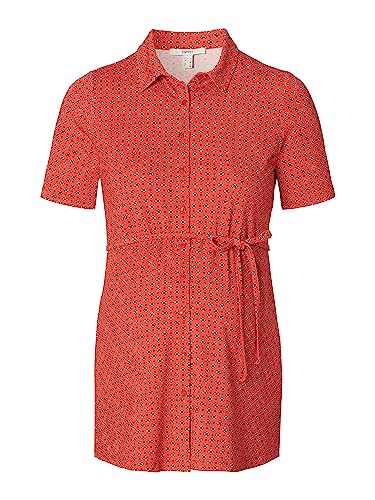 ESPRIT Maternity Damen Nursing Short Sleeve Allover Print T-Shirt, Flame Red - 609, XXL EU von ESPRIT