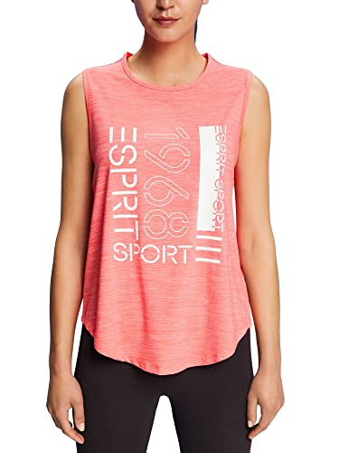 ESPRIT Sports Damen Rcs Tank Top Edry Wander-Shirt, Coral 2, XL von ESPRIT