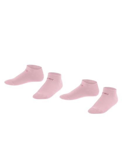 ESPRIT Unisex Kinder Sneakersocken Foot Logo 2-Pack K SN Baumwolle kurz einfarbig 2 Paar, Rosa (Orchid 8985), 27-30 von ESPRIT