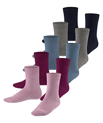 ESPRIT Unisex Kinder Socken Solid Mix 5-Pack K SO Baumwolle einfarbig 5 Paar, Mehrfarbig (Sortiment 0010), 31-34 von ESPRIT