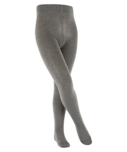 ESPRIT Unisex Kinder Strumpfhose Foot Logo K TI Baumwolle dick einfarbig 1 Stück, Grau (Light Grey Melange 3390), 134-146 von ESPRIT
