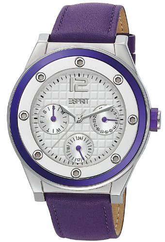 Esprit Damen-Armbanduhr Solana violett Analog Quarz Leder ES104172003 Esprit Damen-Armbanduhr Solana violett Analog Quarz Leder ES104172003 von Esprit