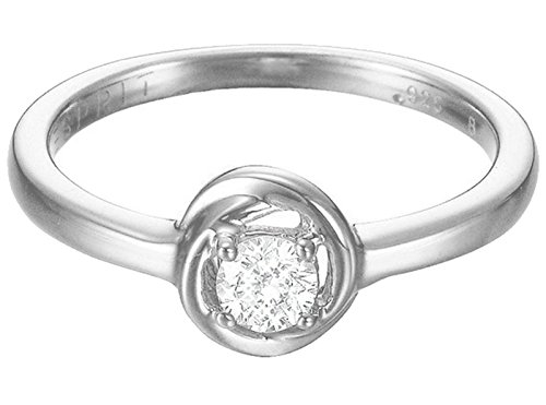 Esprit Essential Damen-Ring 925 Silber rhodiniert Zirkonia transparent Esprit Essential Damen-Ring 925 Silber rhodiniert Zirkonia transparent von ESPRIT