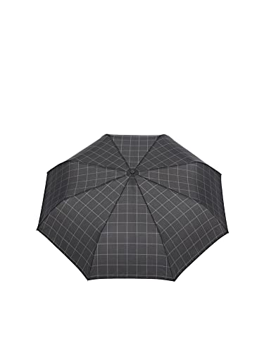 ESPRIT Regenschirme Gents Mini Tecmatic Regenschirm check black von ESPRIT