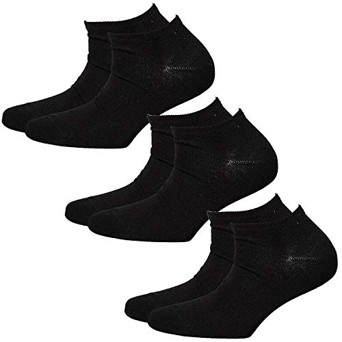 ESPRIT Sneaker Damen Set 6 PAAR Uni Sneaker Socks (Schwarz (3000), 39-42 (UK 5,5-8)) von ESPRIT