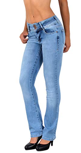 Bootcut Jeans Damen Jeans Damen Bootcut Jeans Bootcut Damen Jeans Bootcut Jeans Damen Stretch Jeanshose Damen Low Waist Jeans Damen Weite Hose Damen Flared Schlaghose Hüftjeans bis Übergröße B600 von ESRA