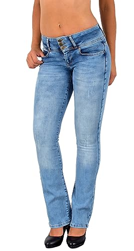 ESRA Bootcut Jeans Damen Low Waist Jeans Damen Stretch Schlaghose bis Übergröße B200 ESRA Bootcut Jeans Damen Low Waist Jeans Damen Stretch Schlaghose bis Übergröße B200 von ESRA