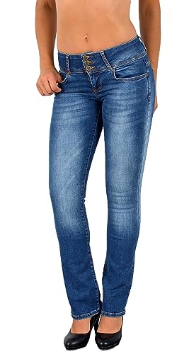 ESRA Bootcut Jeans Damen Low Waist Jeans Damen Stretch Schlaghose bis Übergröße B200 ESRA Bootcut Jeans Damen Low Waist Jeans Damen Stretch Schlaghose bis Übergröße B200 von ESRA