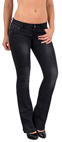 Bootcut Jeans Damen Jeans Damen Bootcut Jeans Bootcut Damen Jeans Bootcut Jeans Damen Stretch Jeanshose Damen Low Waist Jeans Damen Weite Hose Damen Flared Schlaghose Hüftjeans bis Übergröße B600 von ESRA