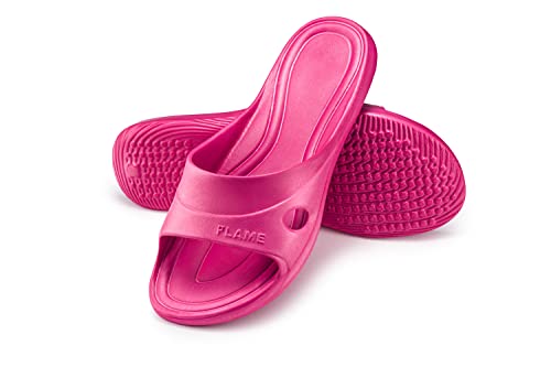 ESTRO Badeschlappen Damen Badelatschen Damen - Gummi Schlappen Damen Badeschlappen Herren Slides Damen Badelatschen Herren Duschschuhe Herren F97 (36, Pink 2) von ESTRO