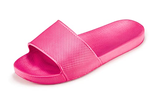 ESTRO Badeschlappen Damen Badelatschen Damen - Gummi Schlappen Damen Badeschlappen Herren Slides Damen Badelatschen Herren Duschschuhe Herren F97 (39, Pink 1) von ESTRO