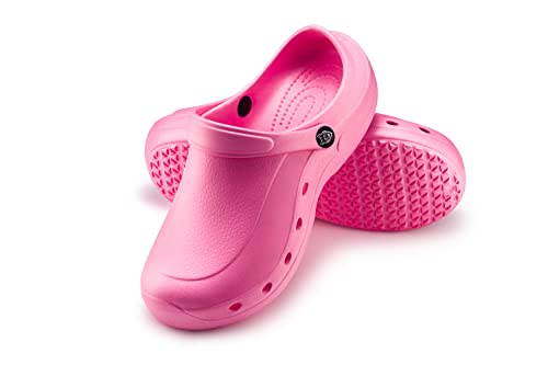 ESTRO Gartenclogs Herren Gartenschuhe Damen - Gartenclogs Damen Unisex Leicht Gummischuhe Damen Sommer Garten Clogs Herren F92 (36, Pink) von ESTRO