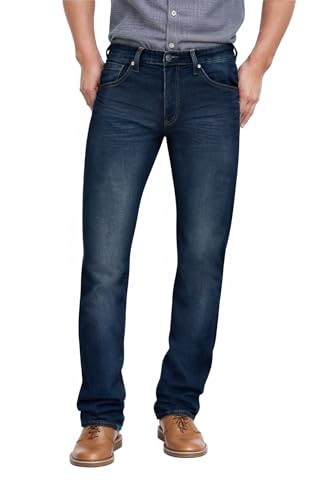 ETHANOL Herren schlanke Stretch-Denim Jean 38 Dunkelblau von ETHANOL