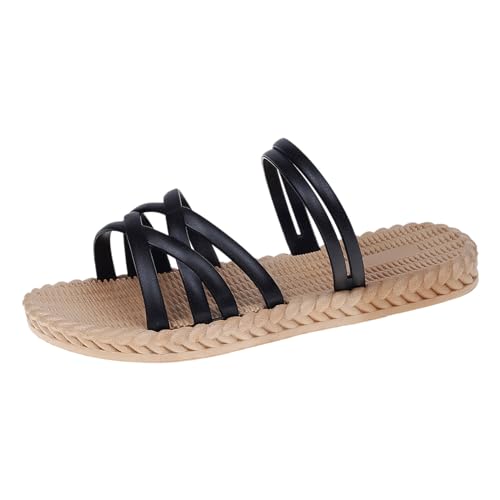 ETHKIA Sommerschuhe Bequeme Sandalen Damen Bequem Flip Flops Damen Sommerschuhe Ballerinas Damen Outdoor Keilabsatz Schuhe Damen Stoßfest Sport- & Outdoorsandalen für Damen von ETHKIA