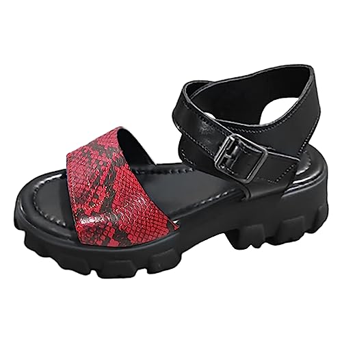 ETHKIA Sommerschuhe Bequeme Sandalen Damen Elegant hausschuhe Sommerschuhe Damen-Tanzschuhe Hiking Stiefeletten Damen Mit Absatz Sommerschuhe Sport- & Outdoorsandalen für Damen von ETHKIA