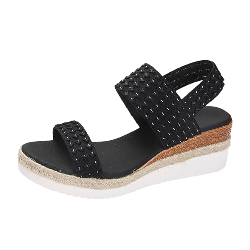 ETHKIA Sommerschuhe Bequeme Sandalen DamenBequem Flip Flops Damen Sommerschuhe Keilabsatz Schuhe Damen Outdoor Sandaletten Damen Mit Absatz Stoßfest Sport- & Outdoorsandalen für Damen von ETHKIA