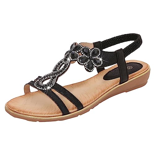 ETHKIA Sommerschuhe Bequeme Sandalen DamenBequem Hausschuhe Herren Sommerschuhe Schuhe Breite Füße Outdoor Stiefel Damen Sommerschuhe Sport- & Outdoorsandalen für Damen von ETHKIA