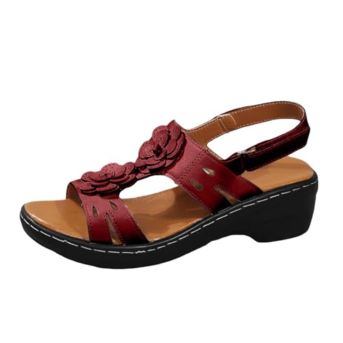 ETHKIA Sommerschuhe Damen Sandalen Bequem barfuss schuhe damen Sommerschuhe Schuhe Breite Füße Sport Damen Stiefeletten Stoßfest Sport- & Outdoorsandalen für Damen von ETHKIA