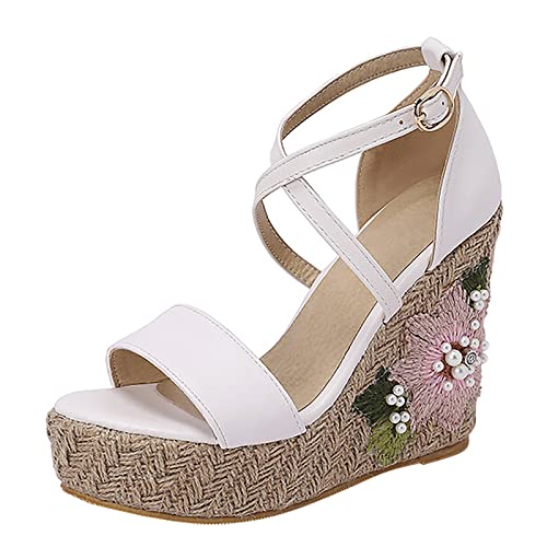 ETHKIA Sommerschuhe Damen Sandalen Elegant pantoletten damen Sommerschuhe ﻿ Walking Schuhe Damen Stoßfest Sport- & Outdoorsandalen für Damen von ETHKIA