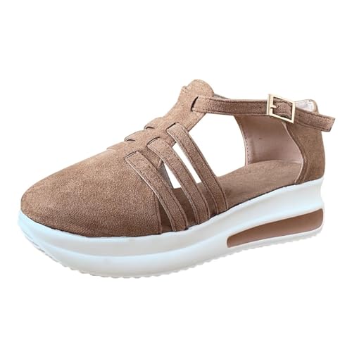 ETHKIA Sommerschuhe Damen Sandalen Mit AbsatzElegant Orthopädische Sandalen Damen Sommerschuhe Keilabsatz Schuhe Damen Walking Plateau Sandalen Damen Outdoor Sport Sneaker & Sportschuhe Für Damen von ETHKIA