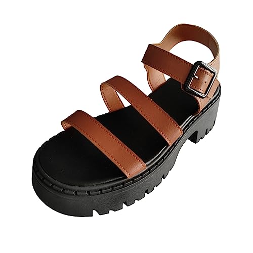 ETHKIA Sommerschuhe Damen Sandalen Sommer Bequem Sandalen Damen Sommerschuhe Flache Schuhe Für Damen Sport Damen Stiefel Sommerschuhe Sport- & Outdoorsandalen für Damen von ETHKIA