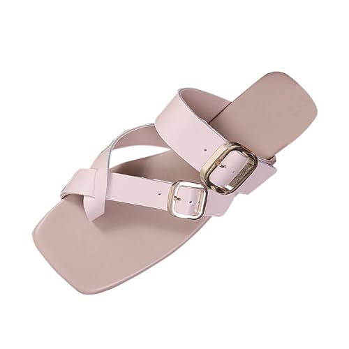 ETHKIA Sommerschuhe Geschlossene Sandalen Damen Elegant Badeschuhe Damen Sommerschuhe Flache Schuhe Für Damen Outdoor Sandaletten Damen Stoßfest Sport- & Outdoorsandalen für Damen von ETHKIA