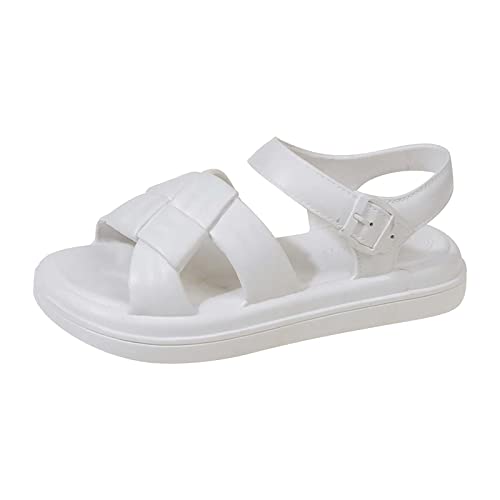 ETHKIA Sommerschuhe Sandalen Breite Füße Damen Bequem Flip Flops Damen Sommerschuhe Flache Schuhe Für Damen Outdoor High Heels Stoßfest Sport- & Outdoorsandalen für Damen von ETHKIA