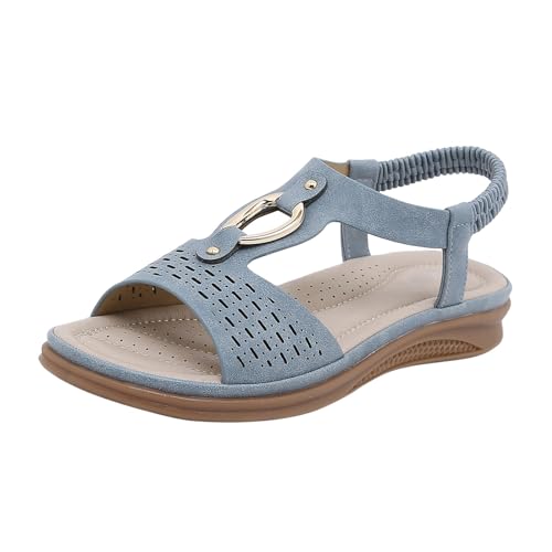 ETHKIA Sommerschuhe Sandalen Breite Füße Damen Bequem Sommersandalen Damen Sommerschuhe Flache Schuhe Für Damen Sport Schuhe Damen Outdoor Sport Damen Sportschuhe von ETHKIA