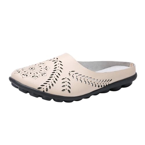 ETHKIA Sommerschuhe Sandalen Breite Füße Damen Bequem sneaker damen Sommerschuhe Ballerinas Damen Hiking Plateau Schuhe Damen Stoßfest Sport- & Outdoorsandalen für Damen von ETHKIA