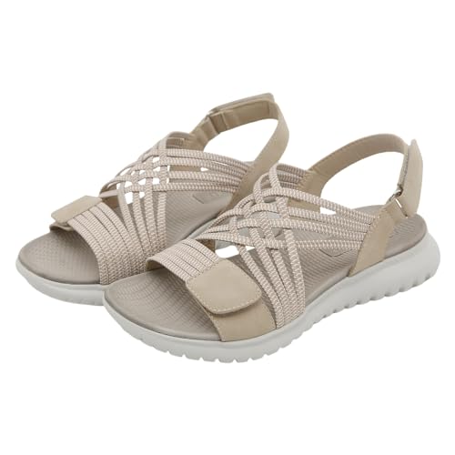 ETHKIA Sommerschuhe Sandalen Breite Füße DamenBequem Sandale Damen Sommerschuhe Sandaletten Damen Outdoor Damen Schuhe Outdoor Sport Damen Sportschuhe von ETHKIA