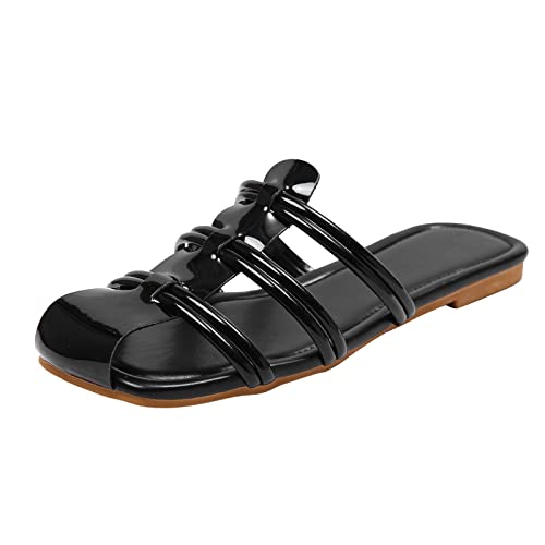 ETHKIA Sommerschuhe Sandalen Breite Füße DamenElegant Hausschuhe Damen Sommerschuhe Slings Damen Sport Cowboy Stiefeletten Damen Stoßfest Sport- & Outdoorsandalen für Damen von ETHKIA