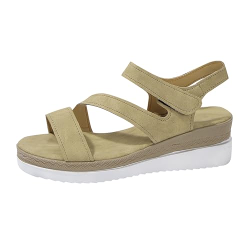 ETHKIA Sommerschuhe Sandalen Damen Bequem Sandalen Sommer Damen Sommerschuhe Tanzschuhe Damen Flach Outdoor Damen Stiefeletten Hiking Damen Sportschuhe von ETHKIA