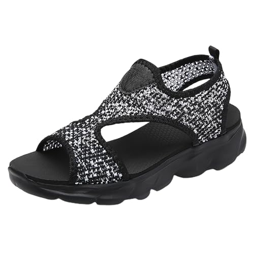 ETHKIA Sommerschuhe Sandalen Damen Mit Absatz Bequem laufschuhe herren Sommerschuhe Keilabsatz Schuhe Damen Sport Damen Schuhe Stoßfest Sport- & Outdoorsandalen für Damen von ETHKIA