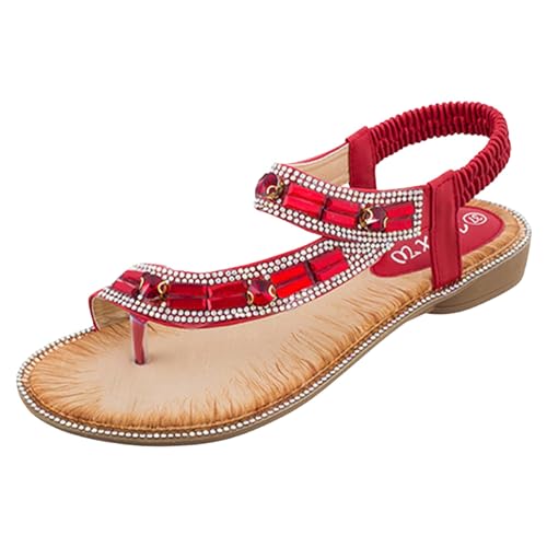 ETHKIA Sommerschuhe Sandalen Damen Sommer Bequem Bequem Sandalen Damen Sommerschuhe Keilabsatz Schuhe Damen Hiking Plateau Schuhe Damen Stoßfest Sport- & Outdoorsandalen für Damen von ETHKIA