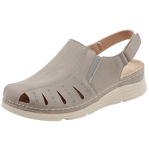 ETHKIA Sommerschuhe Sandalen Damen Sommer Bequem Elegant Hausschuhe Herren Sommerschuhe Trekking Plateau Schuhe Damen Sommerschuhe Sport- & Outdoorsandalen für Damen von ETHKIA