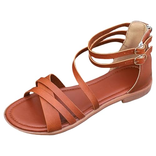 ETHKIA Sommerschuhe Sandalen Damen Sommer Bequem Elegant pantoletten damen Sommerschuhe Sandaletten Damen Hiking Sandaletten Damen Stoßfest Sport- & Outdoorsandalen für Damen von ETHKIA