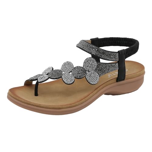 ETHKIA Sommerschuhe Sandalen Für Jungen Bequem Sandale Damen Sommerschuhe Tanzschuhe Damen Flach Sport Stiefel Damen Outdoor Sport Leichte Sportschuhe Damen von ETHKIA